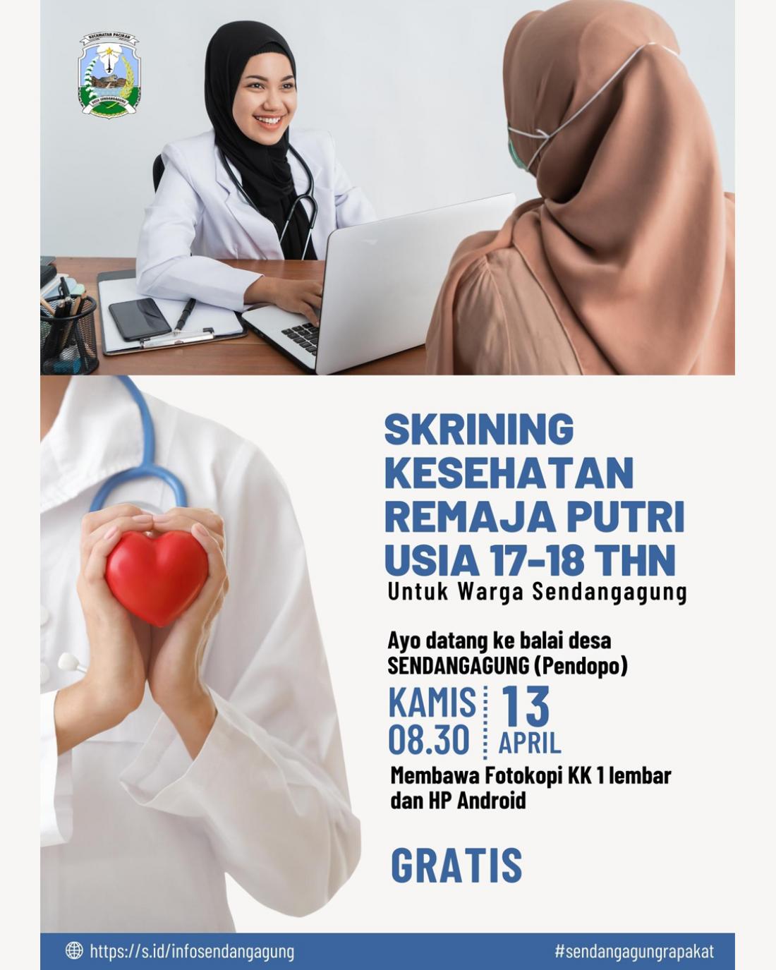 info-skrining-kesehatan-remaja-putri-desa-sendangagung