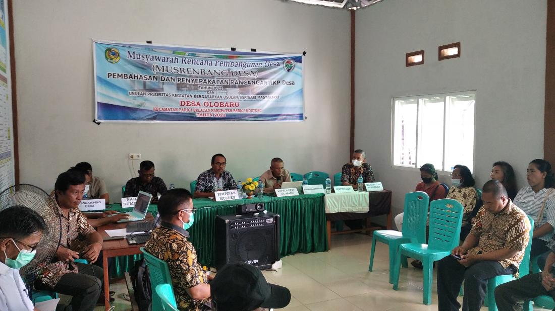 musyawara-desa-pembahasan-penetapan-dan-pengesahan-perdes-rkpdes-olobaruthn-2023